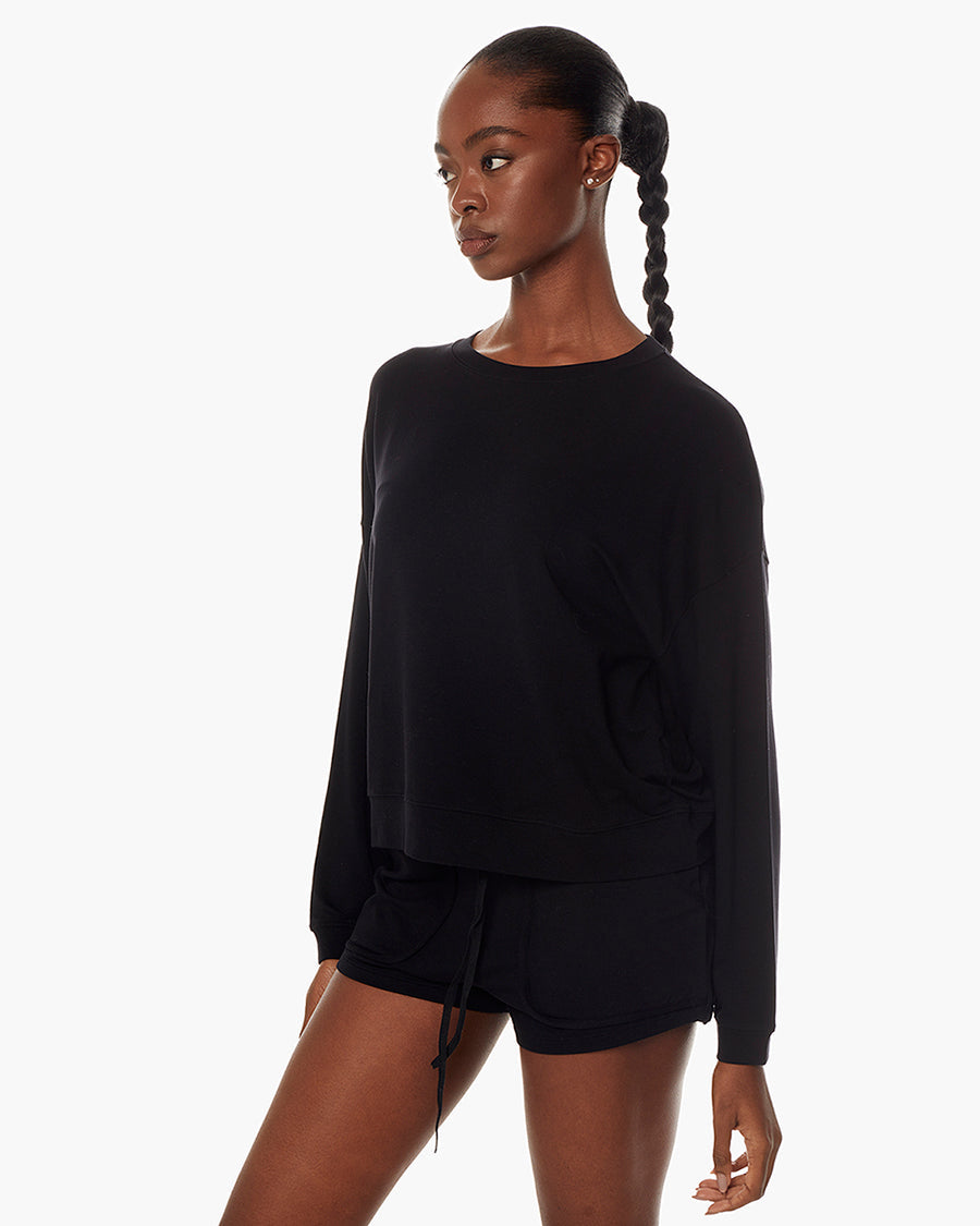 Coucher-de-Soleil-Crew - Black  | TKEES Great Value