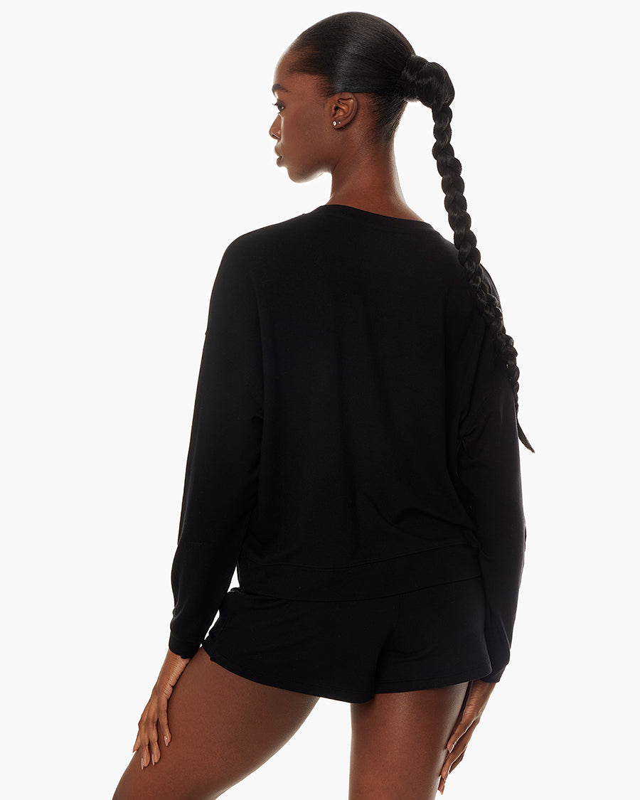 Coucher-de-Soleil-Crew - Black  | TKEES Great Value