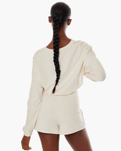 Matinée-de-Tennis-V-neck - Cream  | TKEES Value