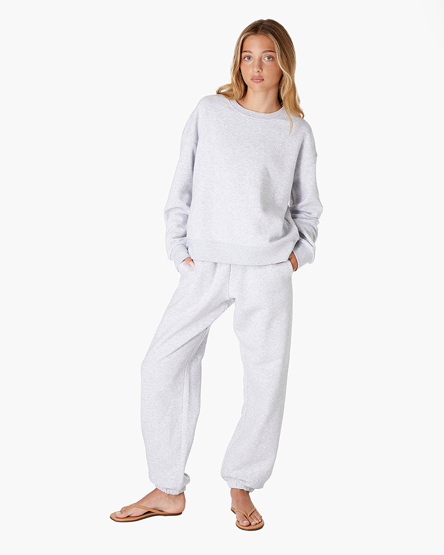 Air Whipped Crew - Heather Grey  | TKEES Discount