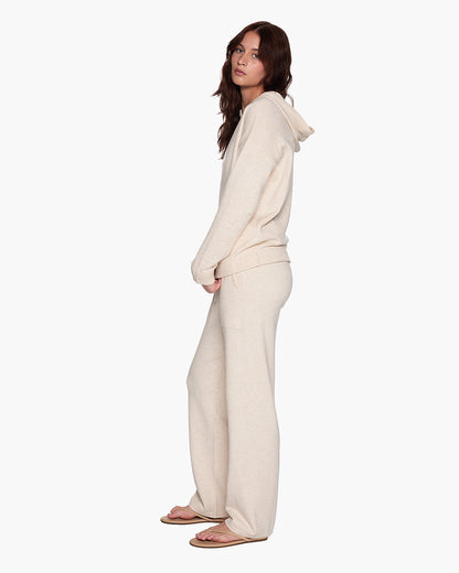 Sunday Sweater Hoodie - Cream | TKEES Signature