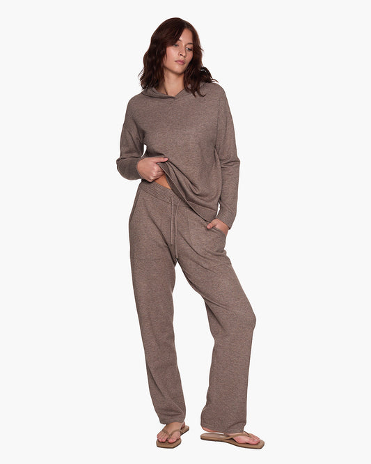 Sunday Sweater Hoodie - Heather Brown | TKEES Smart Buy
