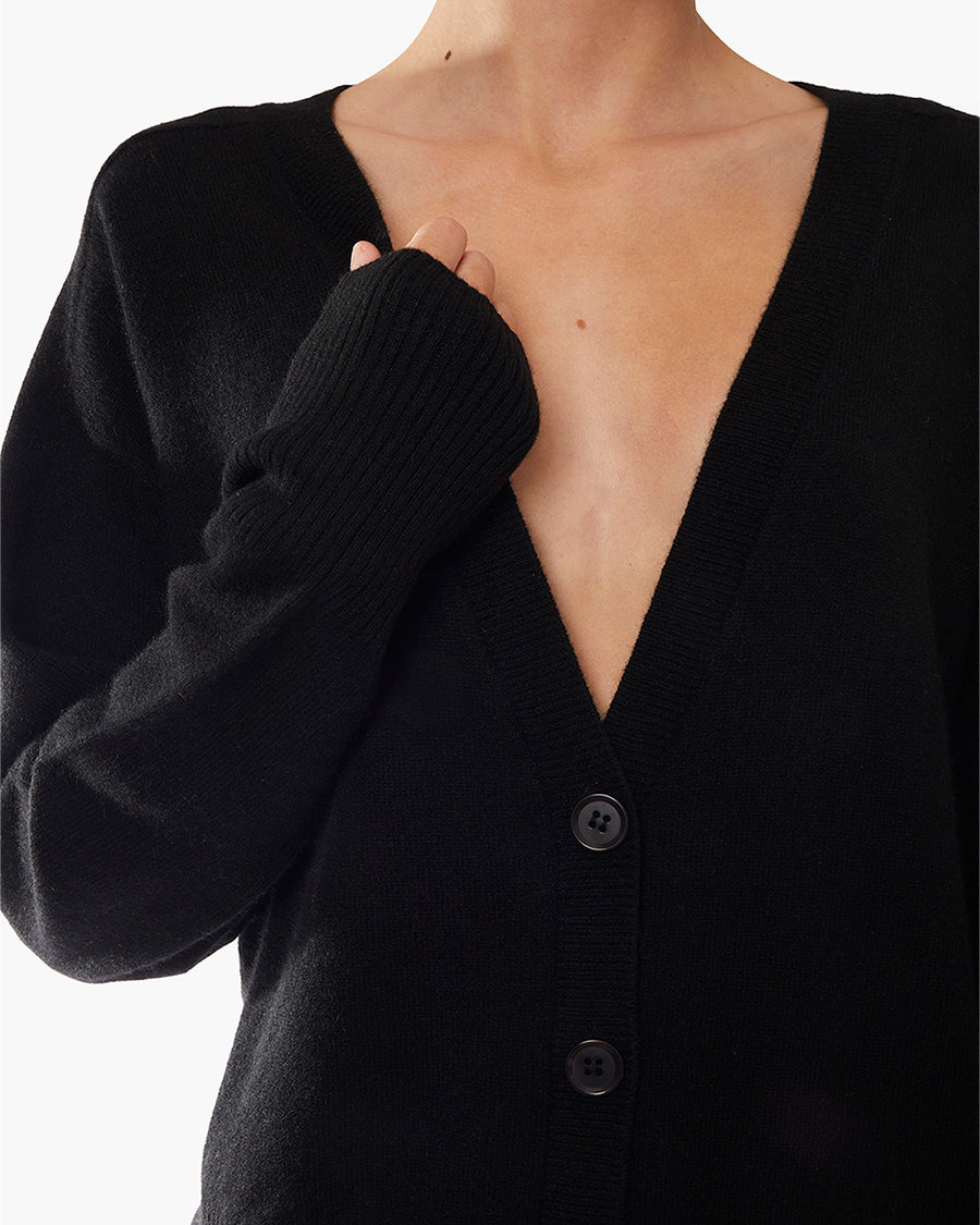 Cashmere V-Neck Cardigan  | TKEES Essential