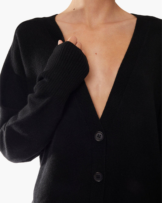 Cashmere V-Neck Cardigan  | TKEES Essential