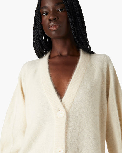 Cashmere Long Cardigan  | TKEES Classic