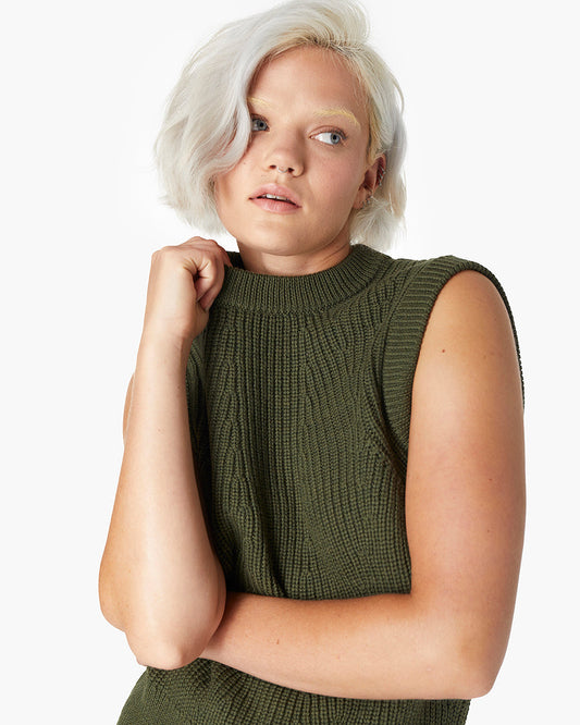 Merino Knit Vest  | TKEES Popular