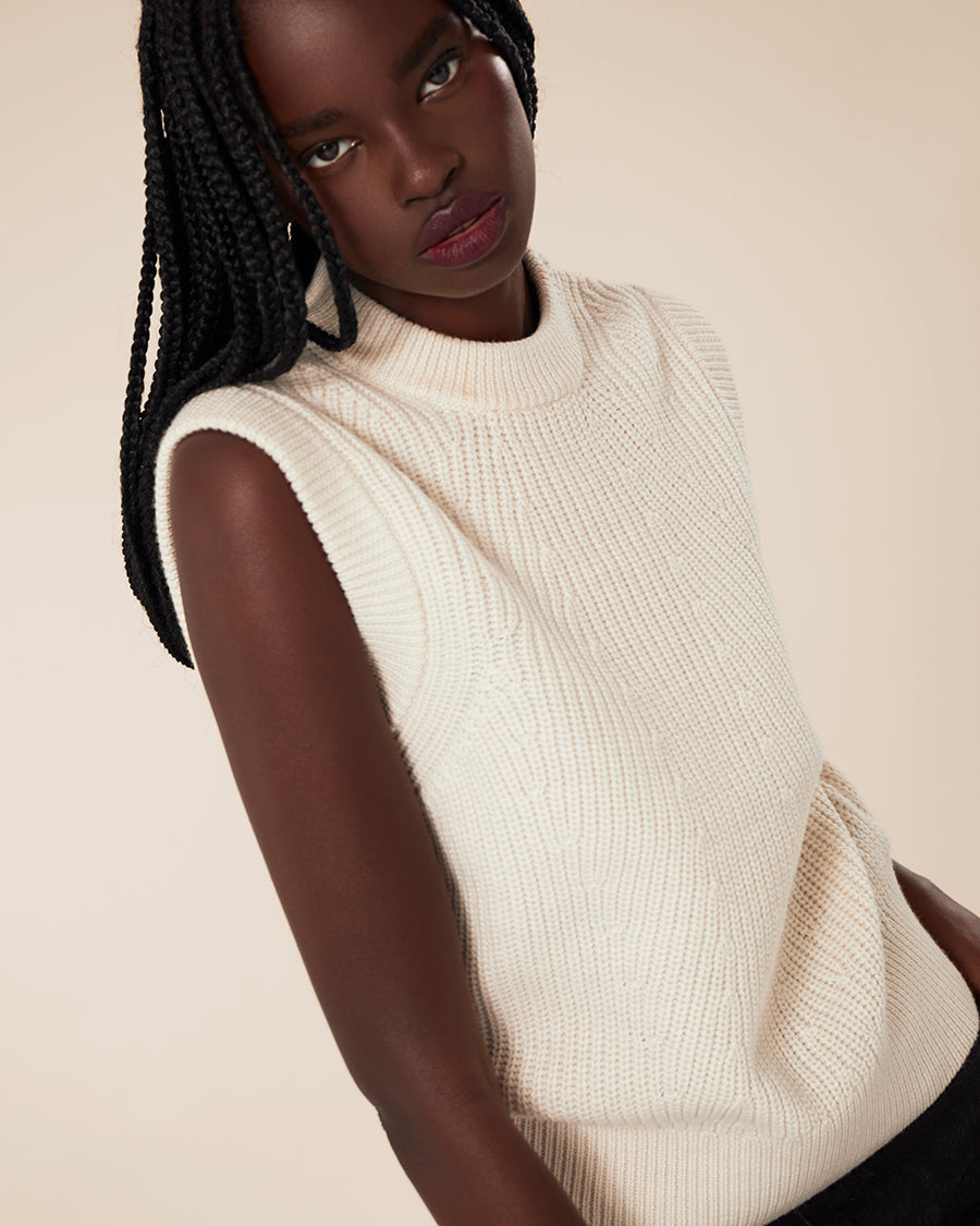 Merino Knit Vest  | TKEES Essential