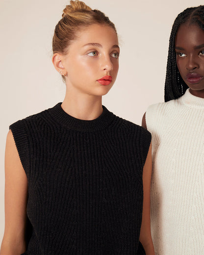 Merino Knit Vest  | TKEES Essential