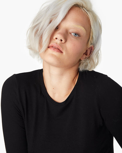 Long-Sleeve Stretch Crewneck  | TKEES Trusted
