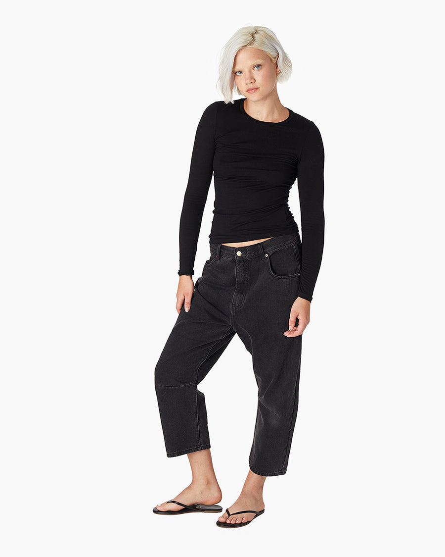 Long-Sleeve Stretch Crewneck  | TKEES Trusted