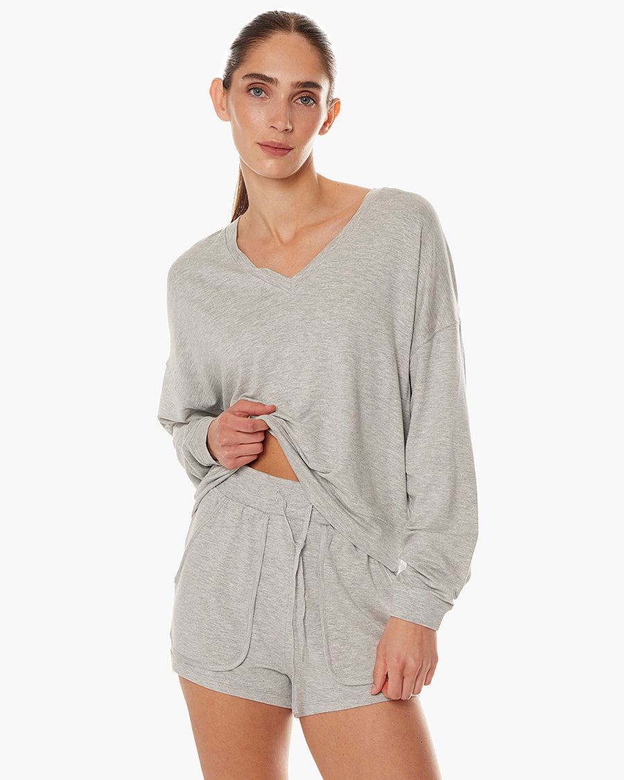 Matinée-de-Tennis-Short - Heather Grey  | TKEES Popular