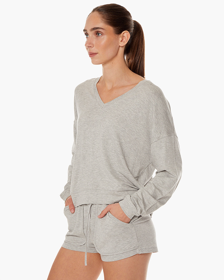 Matinée-de-Tennis-Short - Heather Grey  | TKEES Popular