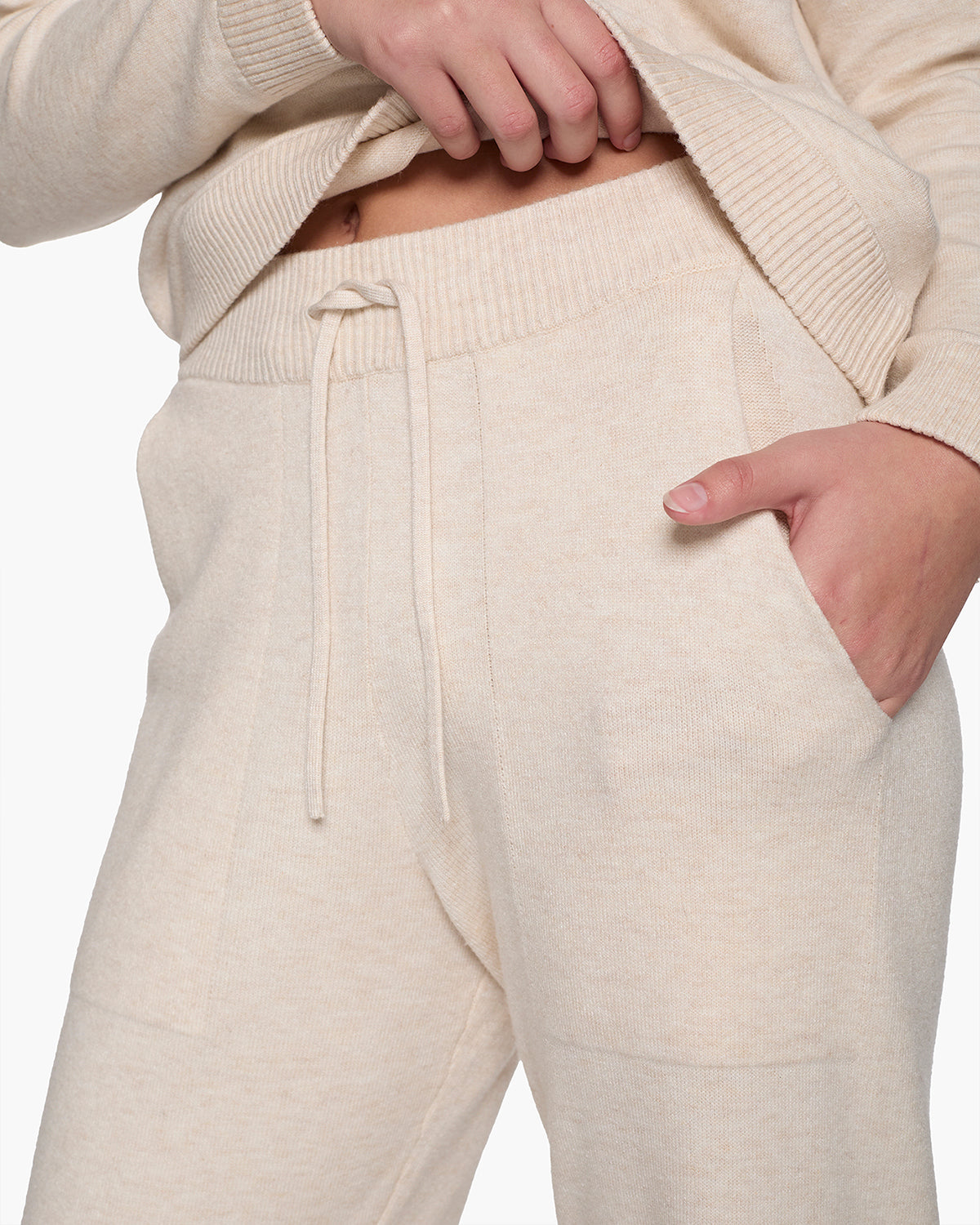 Sunday Sweater Pants - Cream | TKEES Classic