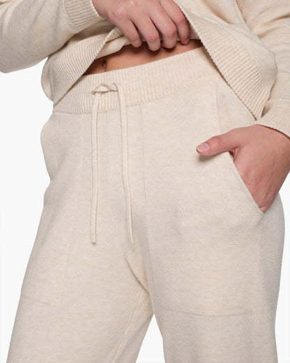 Sunday Sweater Pants - Cream | TKEES Classic