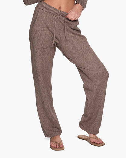 Sunday Sweater Pants - Heather Brown | TKEES Quality