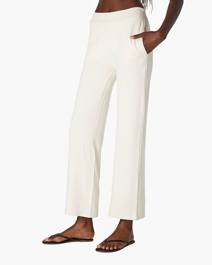 French Terry Wide Leg Pant  | TKEES Value