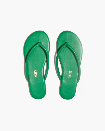 Tubular Lily Kelly Green Flip Flops  | TKEES Everyday