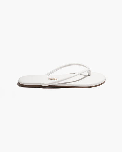 Tubular Lily White Flip Flops  | TKEES Latest