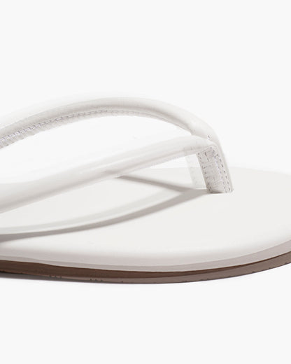 Tubular Lily White Flip Flops  | TKEES Latest