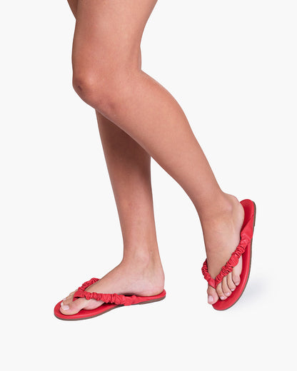Savannah Red Flip Flops  | TKEES New