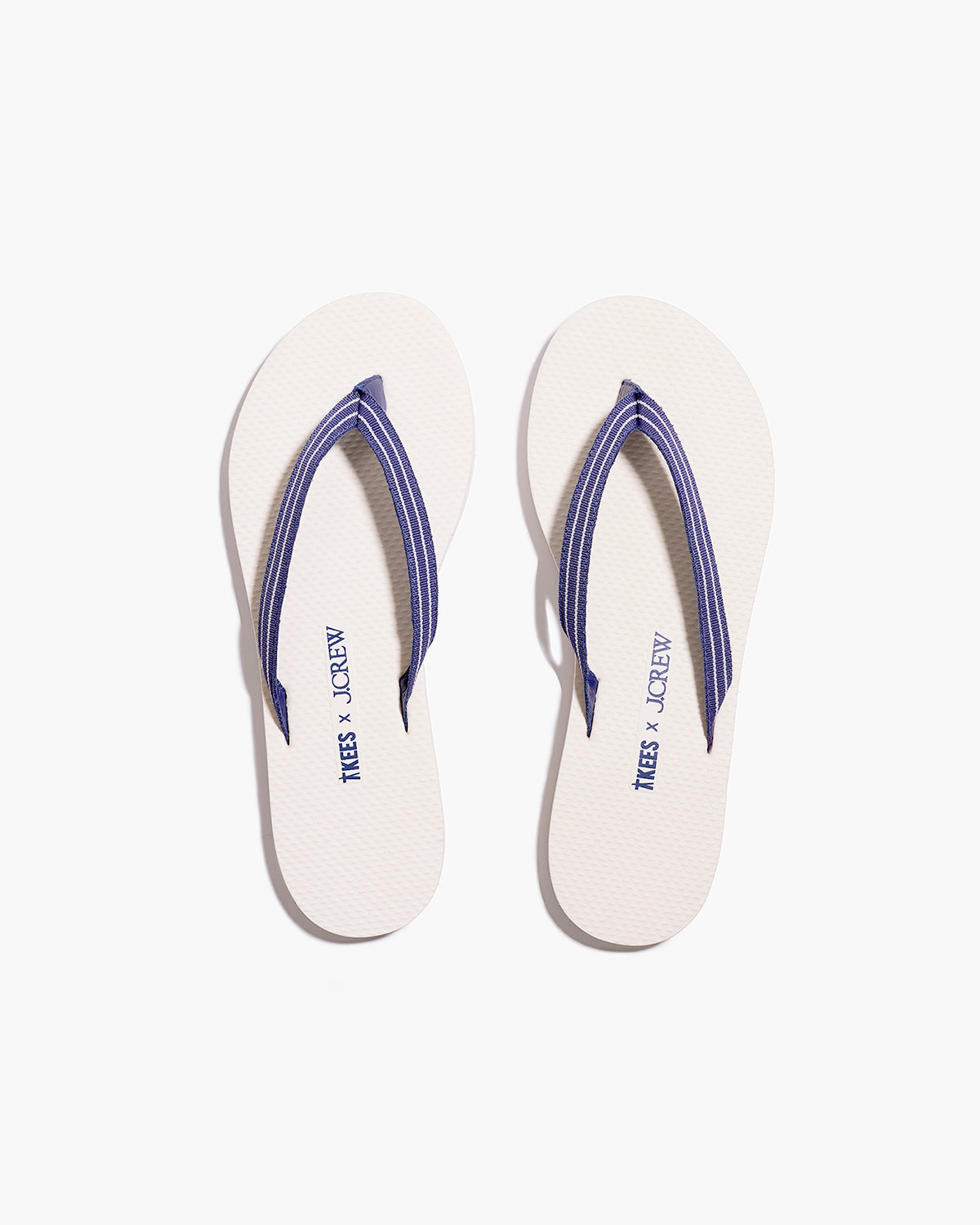 TKEES x J.CREW Sandal in Snow White  | TKEES Great Value