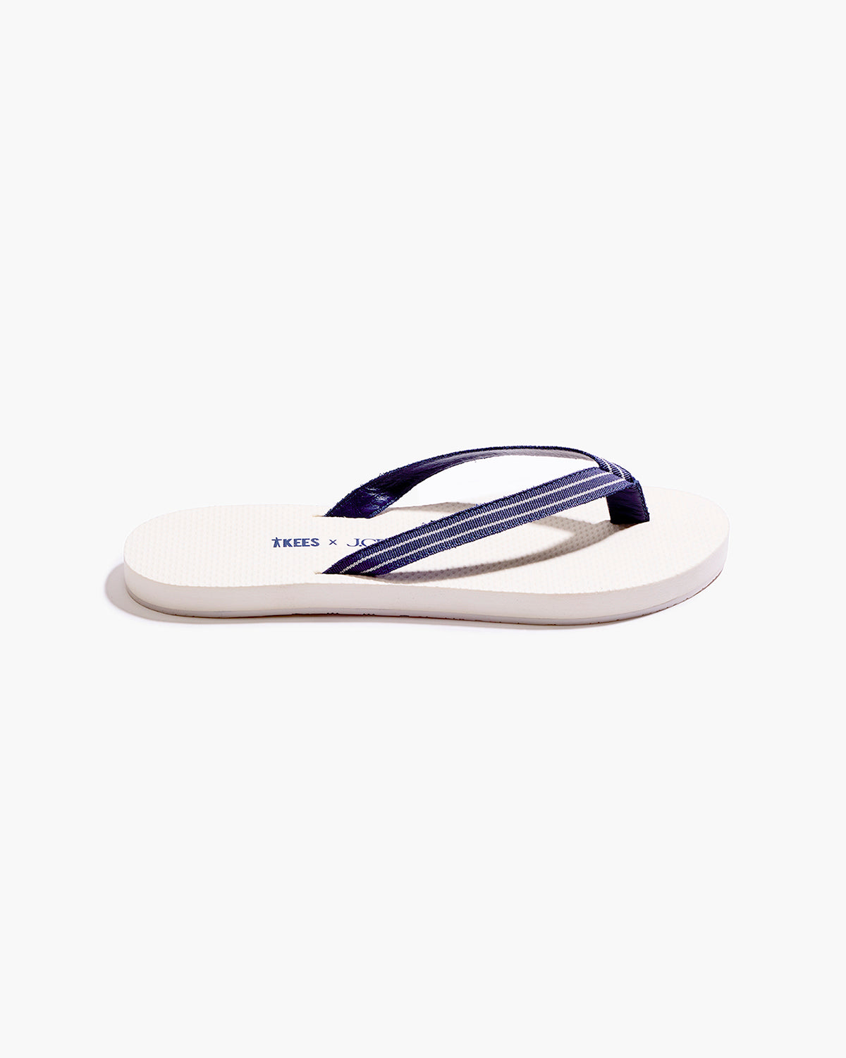 TKEES x J.CREW Sandal in Snow White  | TKEES Great Value