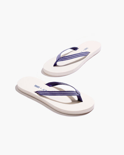 TKEES x J.CREW Sandal in Snow White  | TKEES Great Value