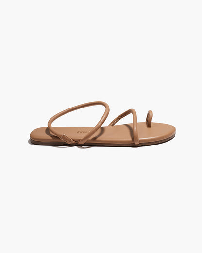 Tubular Mia Napa Leather Sandals in Cocobutter | TKEES Latest
