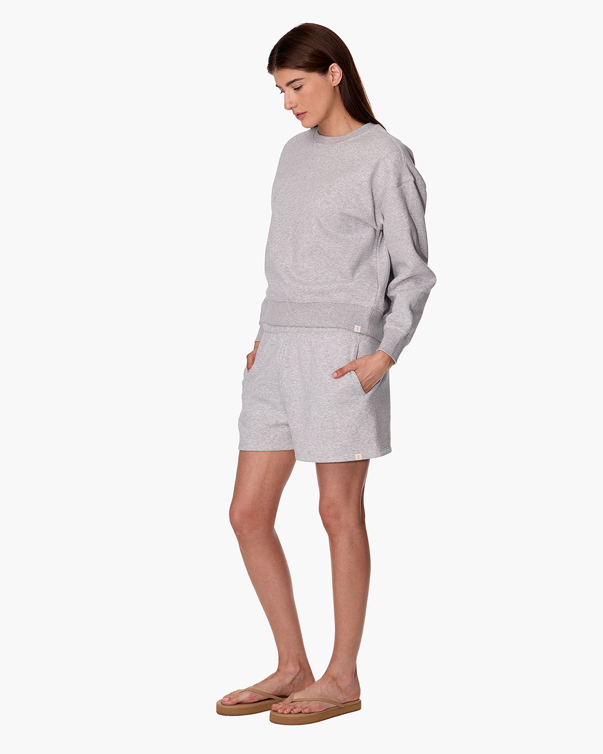 CloudSoft Crew Heather Grey  | TKEES Best Price