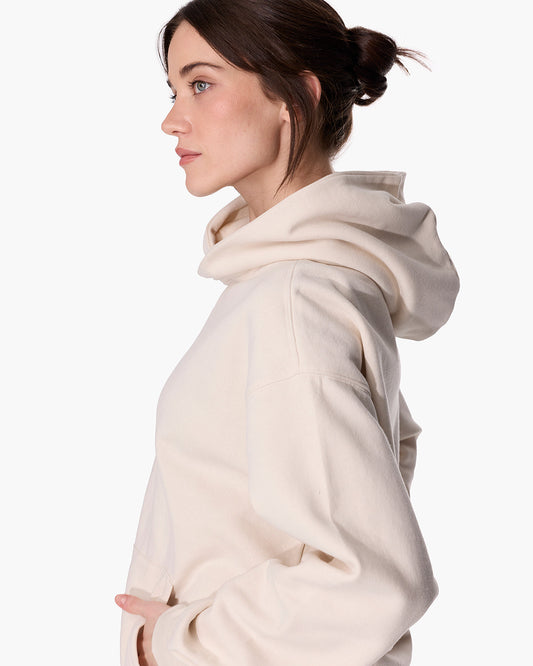 CloudSoft Pullover Hoodie Bone  | TKEES Premium