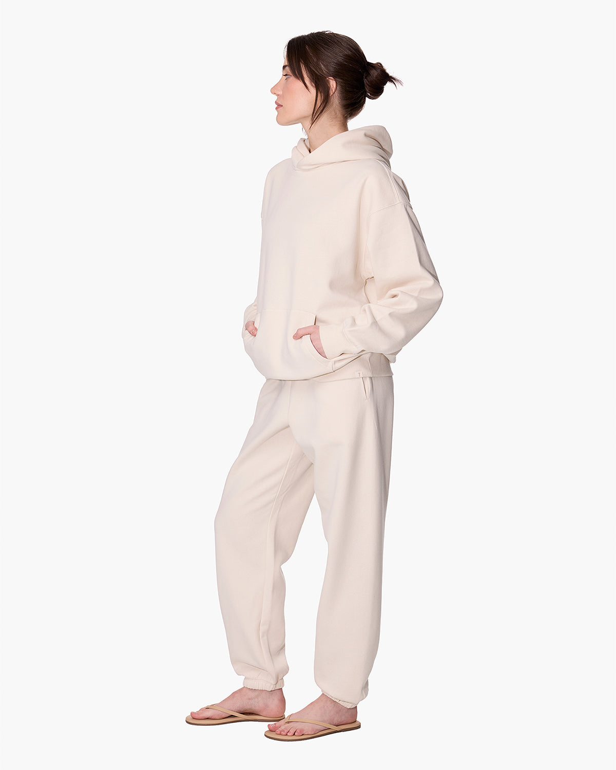 CloudSoft Pullover Hoodie Bone  | TKEES Premium