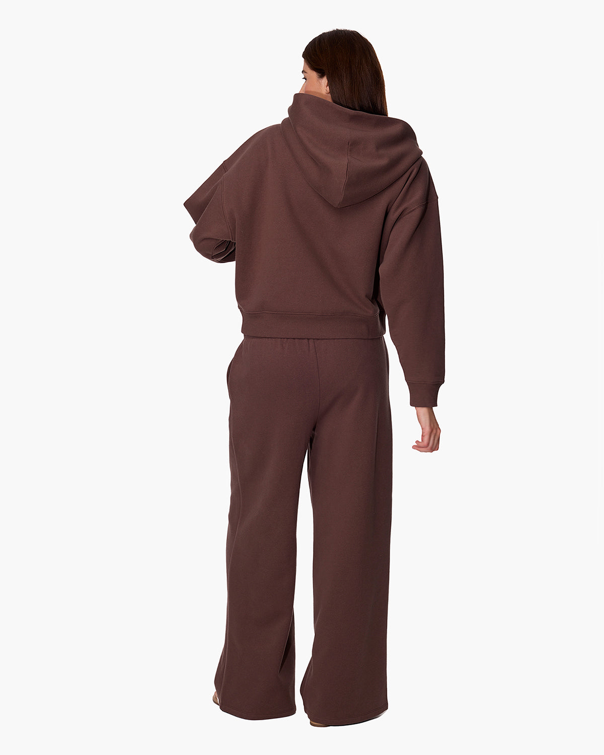 CloudSoft Zip Up Hoodie in Dark Chocolate  | TKEES Best Price