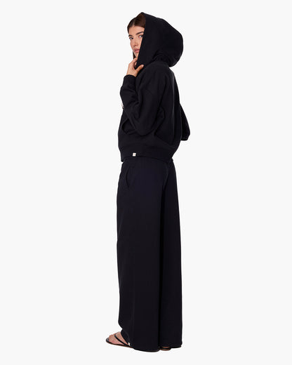 CloudSoft Zip Up Hoodie in Black  | TKEES Discount