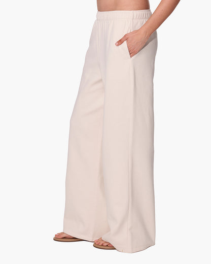 CloudSoft Wide Leg Jogger Bone  | TKEES Hot Sale