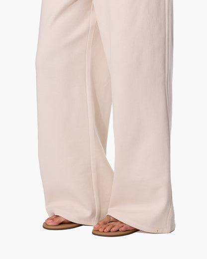 CloudSoft Wide Leg Jogger Bone  | TKEES Hot Sale
