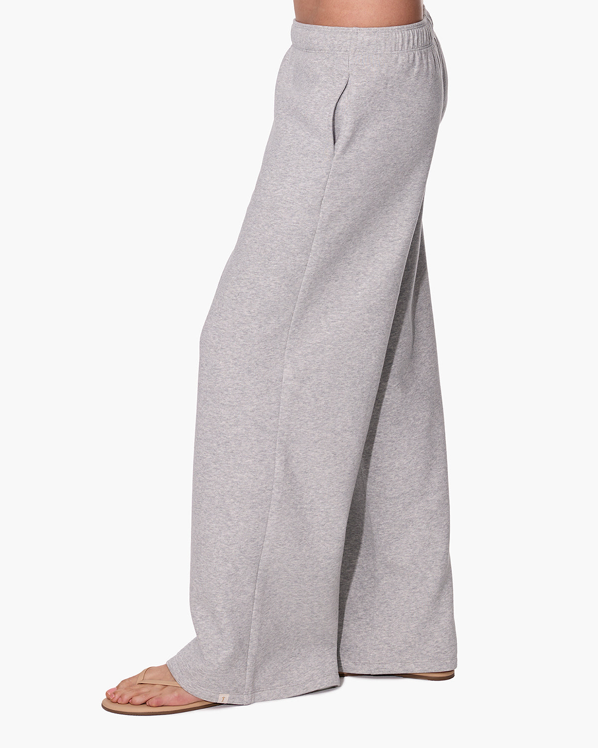 CloudSoft Wide Leg Jogger Heather Grey  | TKEES Quality