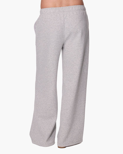 CloudSoft Wide Leg Jogger Heather Grey  | TKEES Quality