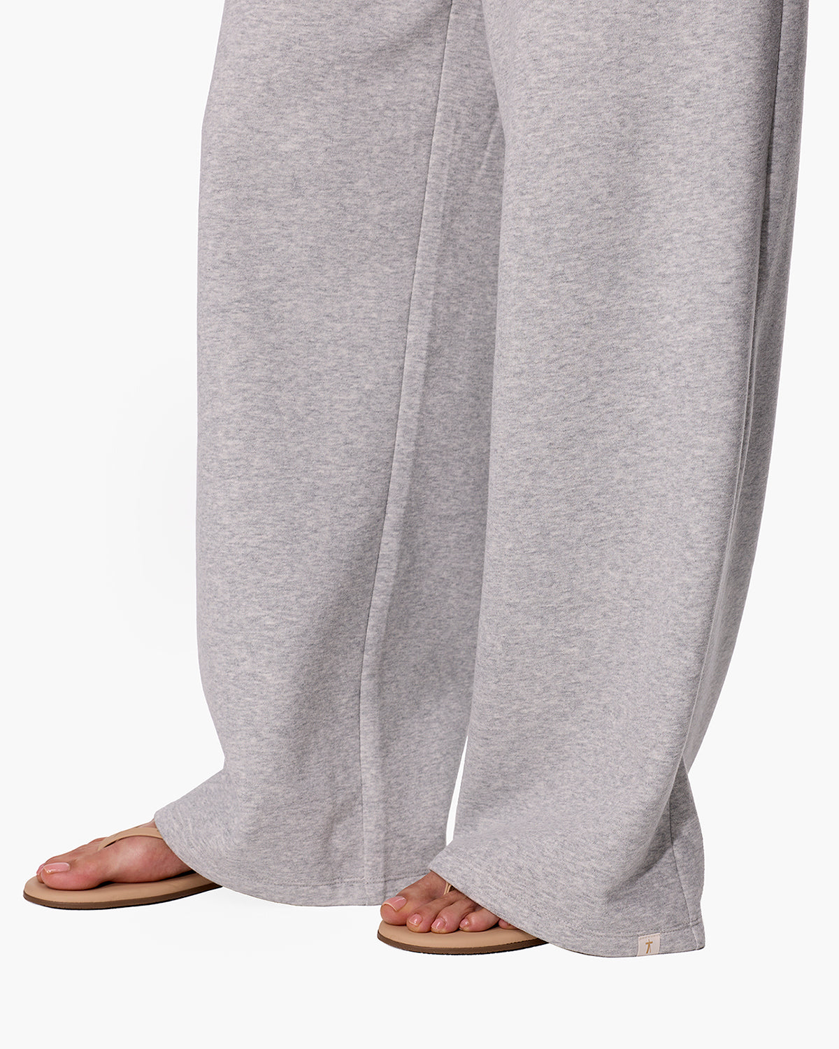 CloudSoft Wide Leg Jogger Heather Grey  | TKEES Quality