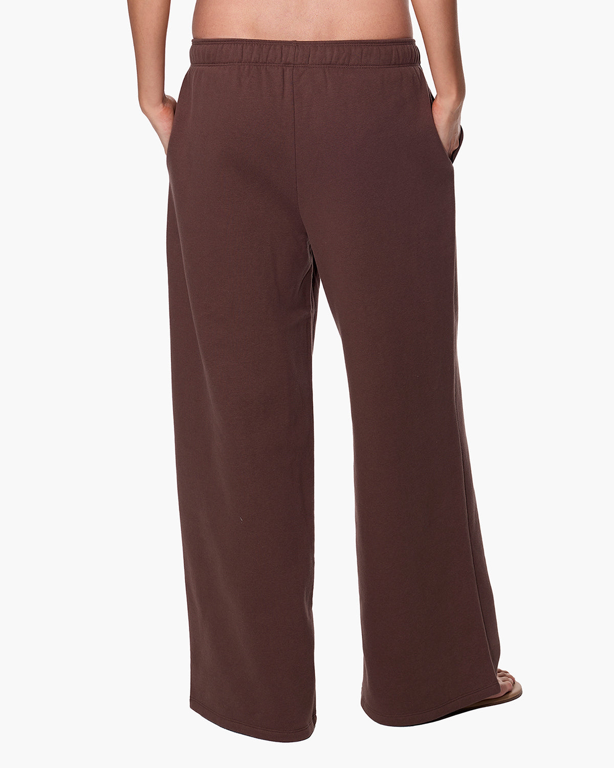 CloudSoft Wide Leg Jogger Dark Chocolate  | TKEES Premium