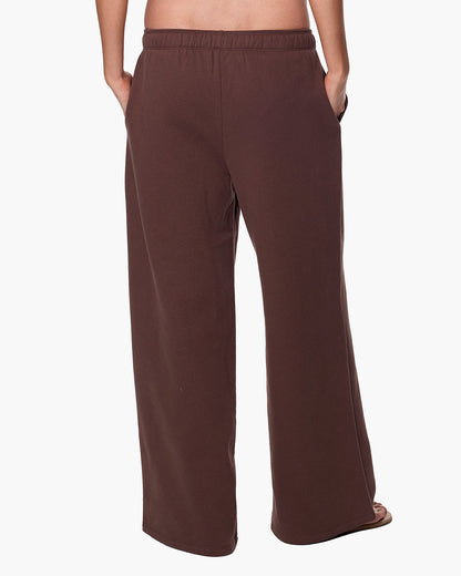 CloudSoft Wide Leg Jogger Dark Chocolate  | TKEES Premium