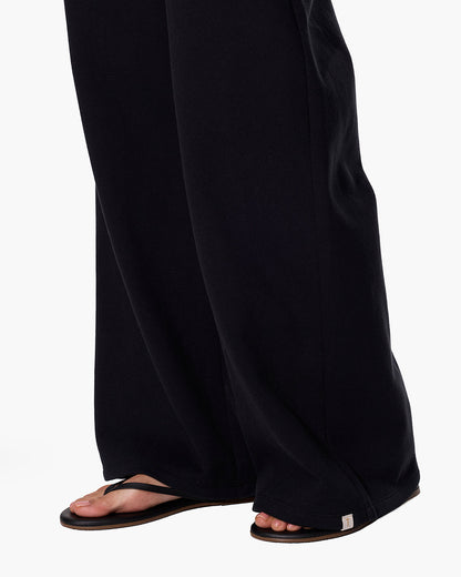 CloudSoft Wide Leg Jogger Black  | TKEES Best Seller