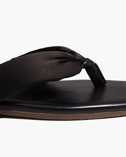Lennon Leather Flip Flops in Sable | TKEES Popular
