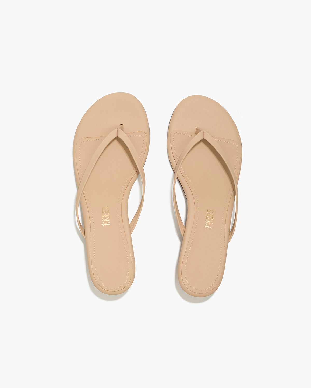 Julia Leather Flip Flops in Sunkissed | TKEES Hot Sale
