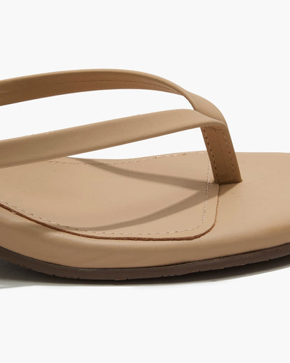 Julia Leather Flip Flops in Sunkissed | TKEES Hot Sale