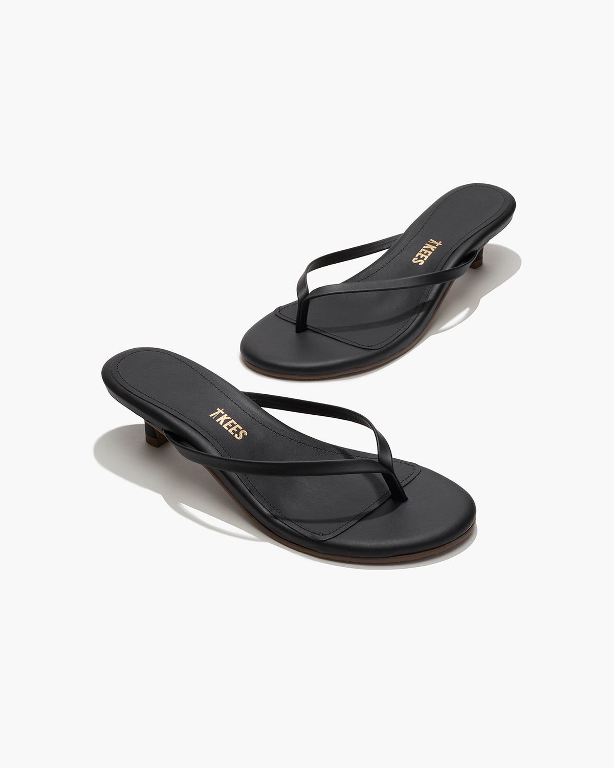 Julia Leather Flip Flops in Sable | TKEES Classic