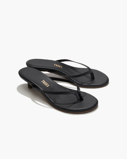 Julia Leather Flip Flops in Sable | TKEES Classic